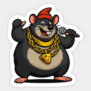 Biggie Cheese Mr Boombastic Biggie Cheese Meme Barnyard Rap Songs Sticker